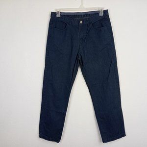 Calvin Klein Men's Casual Pants Size 34x30 Blue Straight 4-Pockets 100% Cotton.